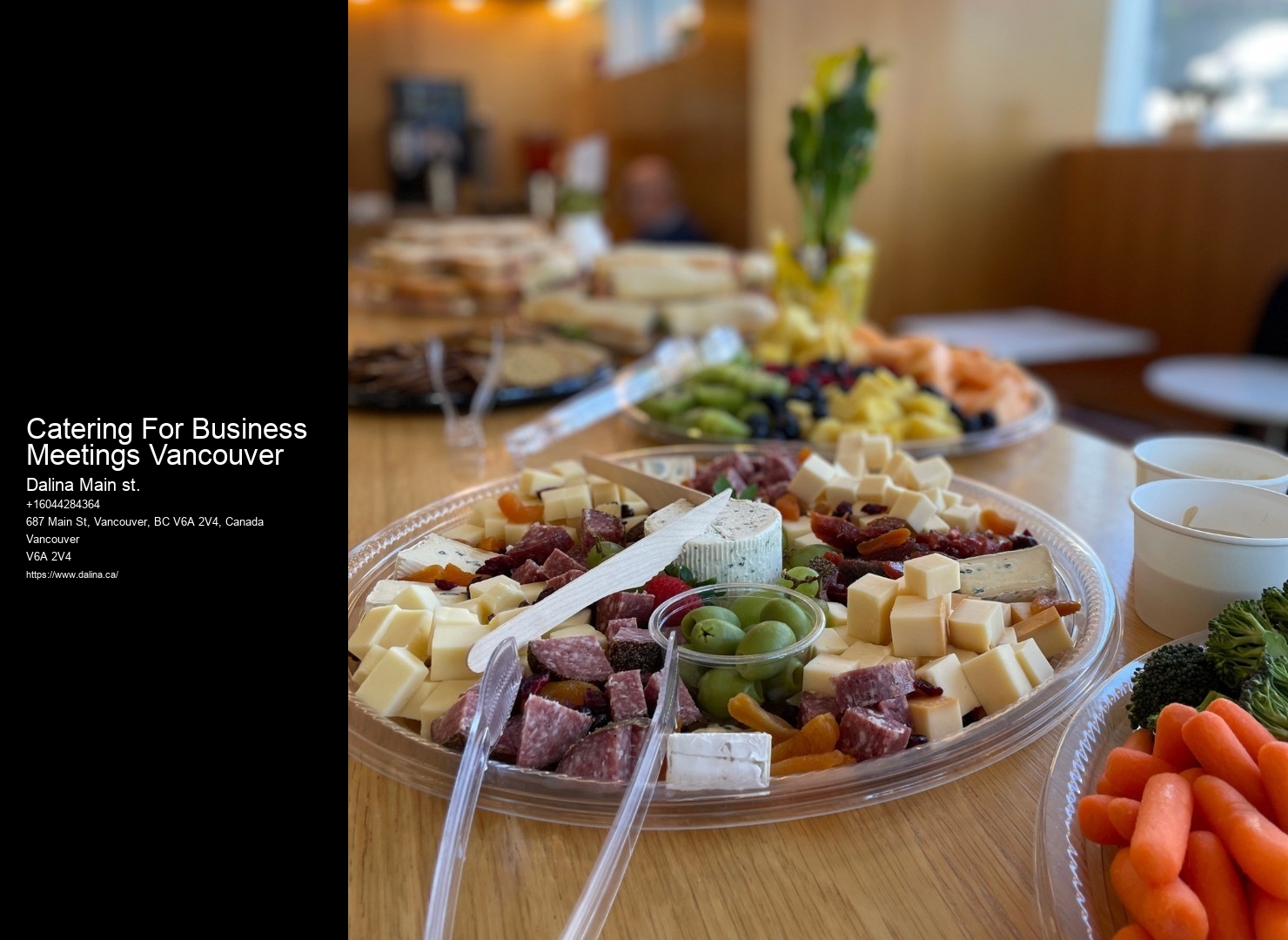 High-End Buffet Catering Catering For Business Meetings Vancouver