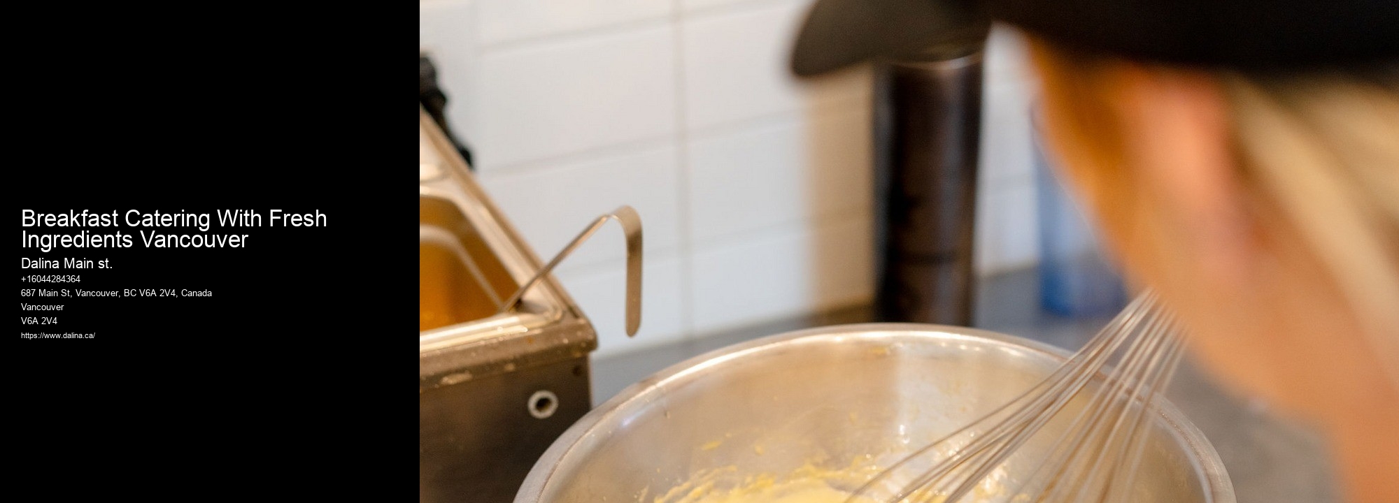 Breakfast Catering With Fresh Ingredients Vancouver Business Catering Solutions