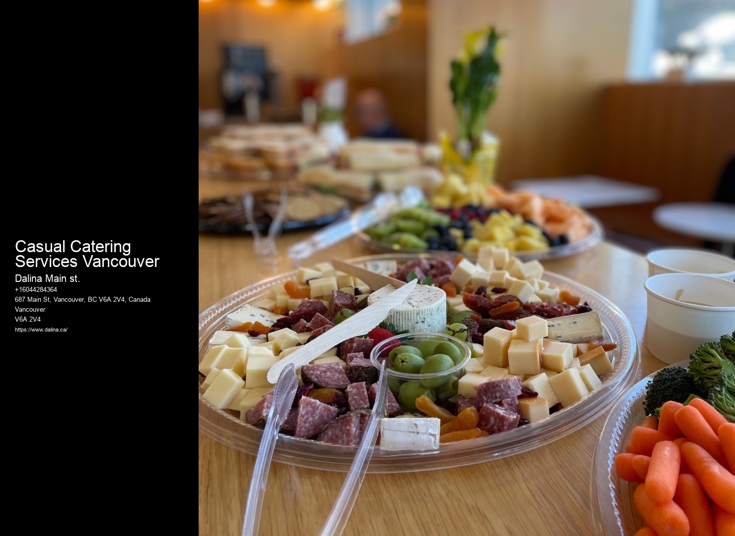 Gourmet Corporate Event Catering Casual Catering Services Vancouver