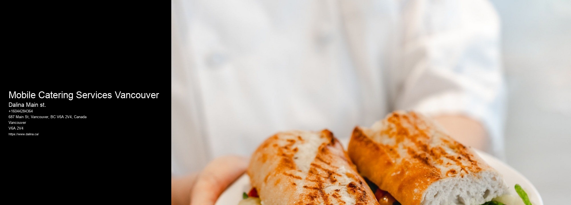 Custom Menu Catering Mobile Catering Services Vancouver