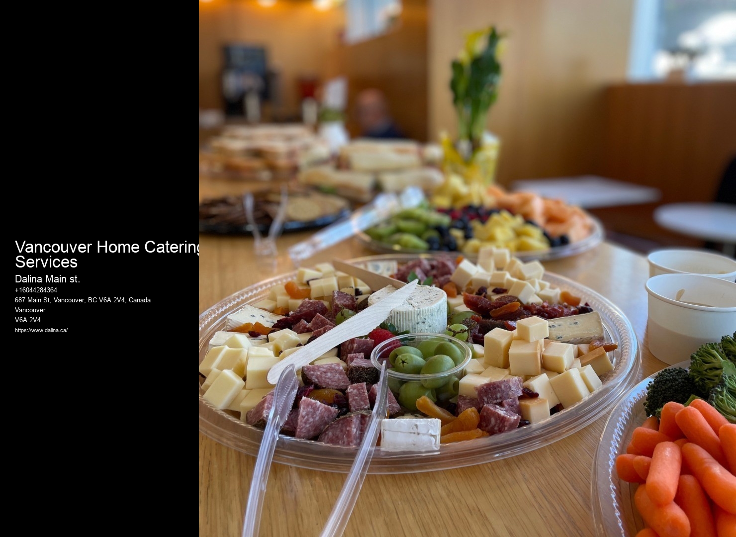 Affordable Wedding Menu Caterers Vancouver Home Catering Services