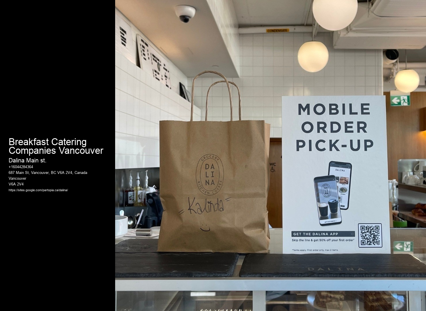 Custom menu catering Breakfast Catering Companies Vancouver