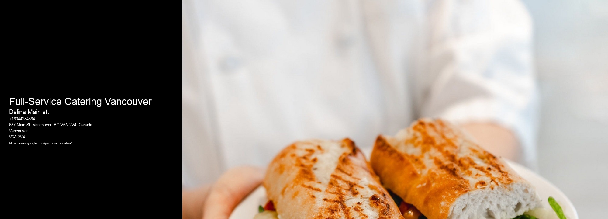 Sandwich Lunch Catering Full-Service Catering Vancouver