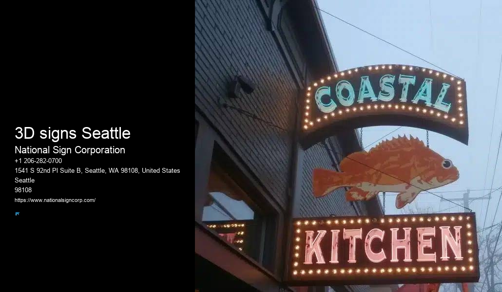 Wayfinding Signage Experts 3D signs Seattle