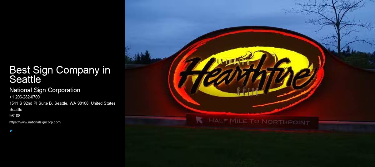 Business Monument Signs Best Sign Company in Seattle