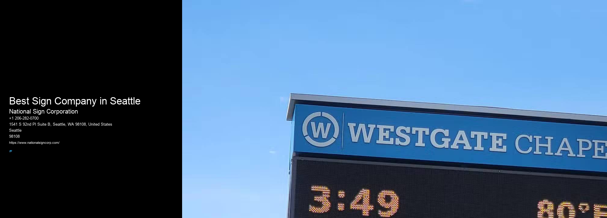 Custom Wall Signage Best Sign Company in Seattle