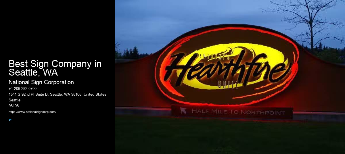 Custom Signage Best Sign Company in Seattle, WA