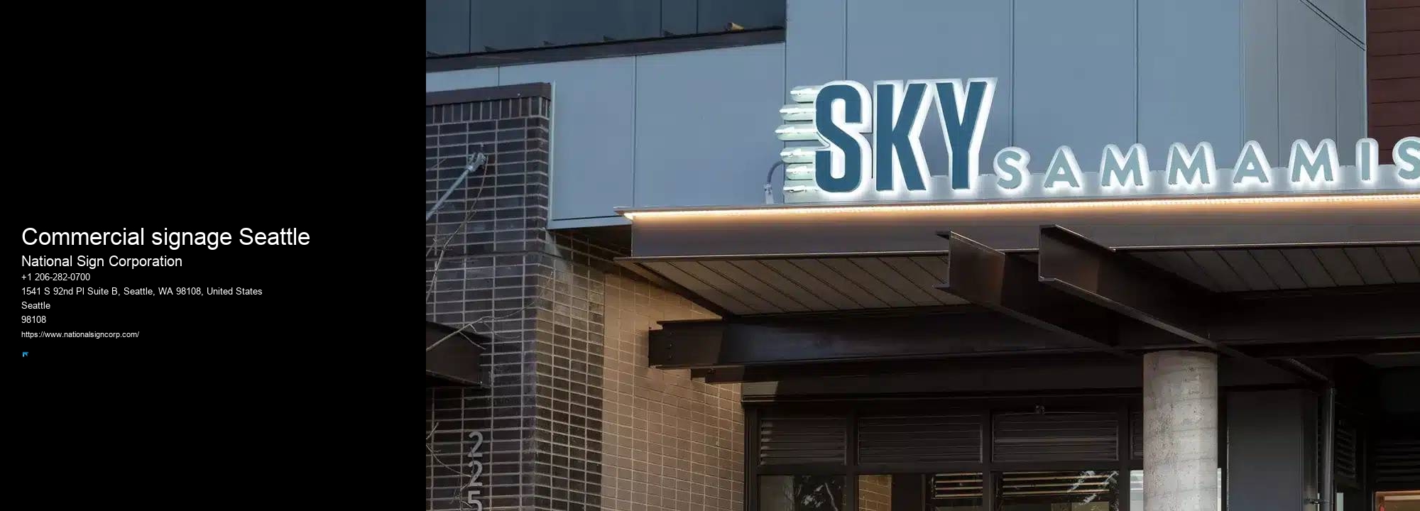 Custom banners Commercial signage Seattle