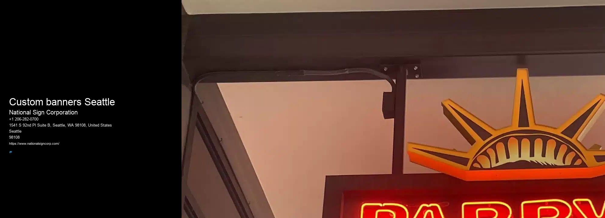 Local Sign Company Custom banners Seattle, WA
