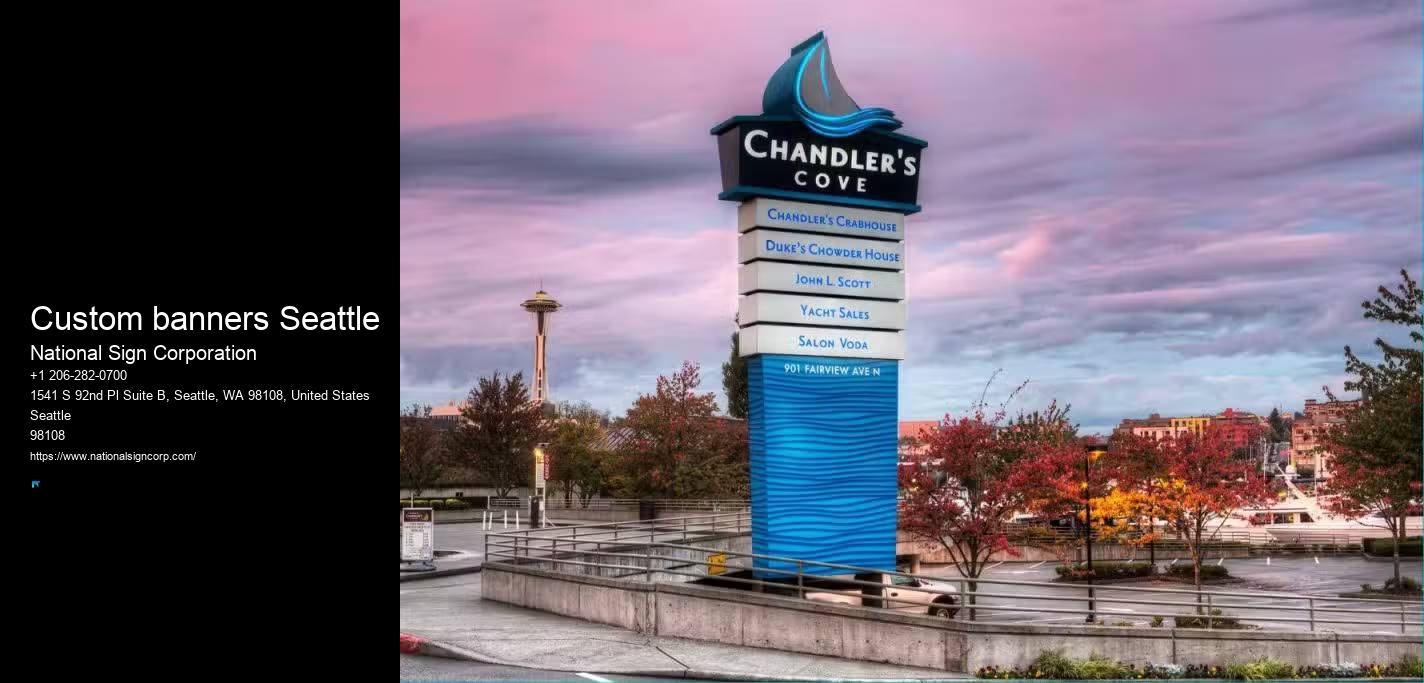 Custom banners Seattle custom sign design