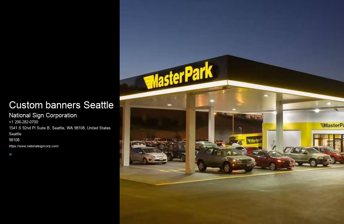 Reliable Wayfinding Signs Custom banners Seattle