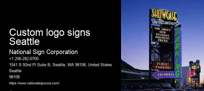 Affordable Outdoor Business Signs Custom logo signs Seattle