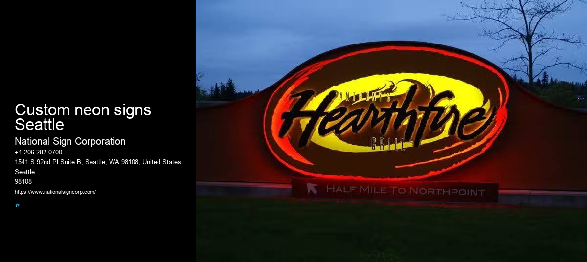 Affordable Custom Business Signage Custom neon signs Seattle