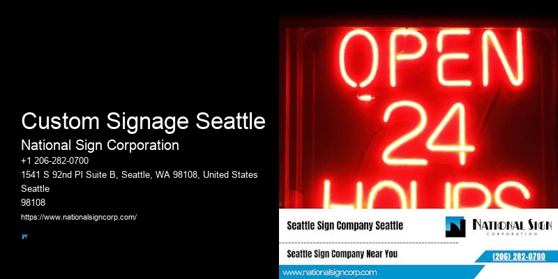Illuminated Monument Signs Custom Signage Seattle