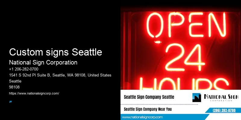 Custom Sign Packages Custom signs Seattle