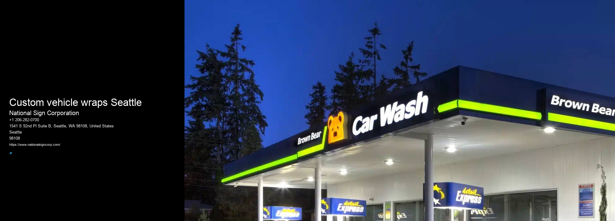 Sign companies Custom vehicle wraps Seattle