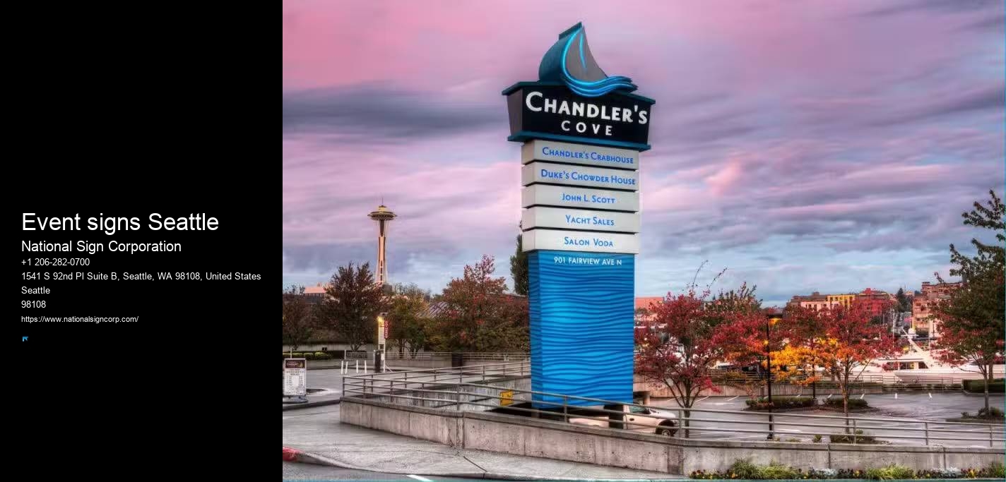 Illuminated Monument Signs Event signs Seattle