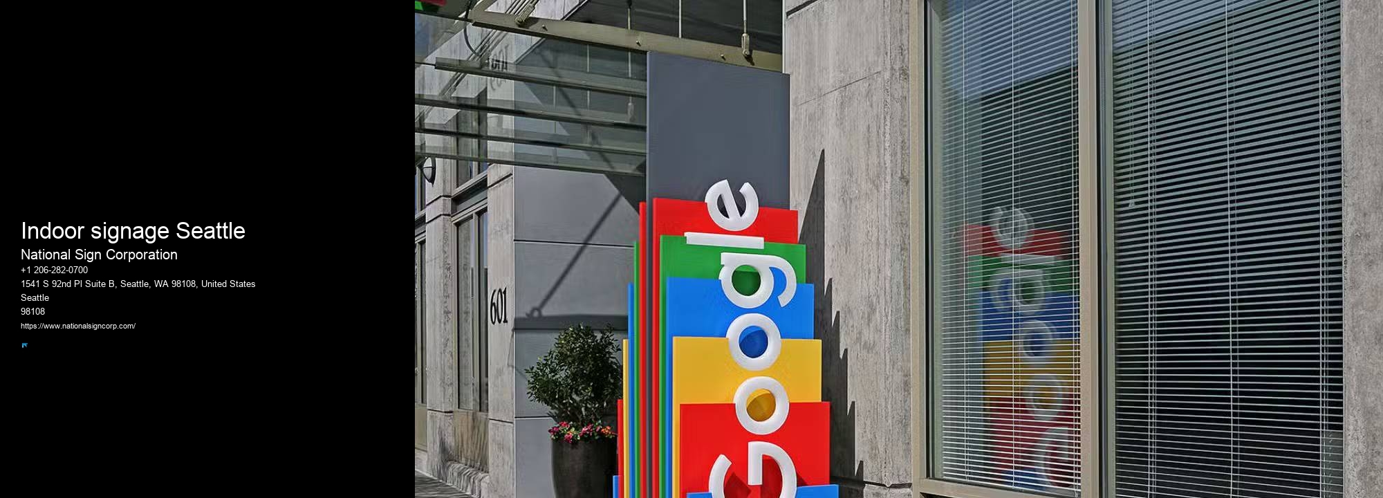 Professional Indoor signage Seattle Signage Solutions