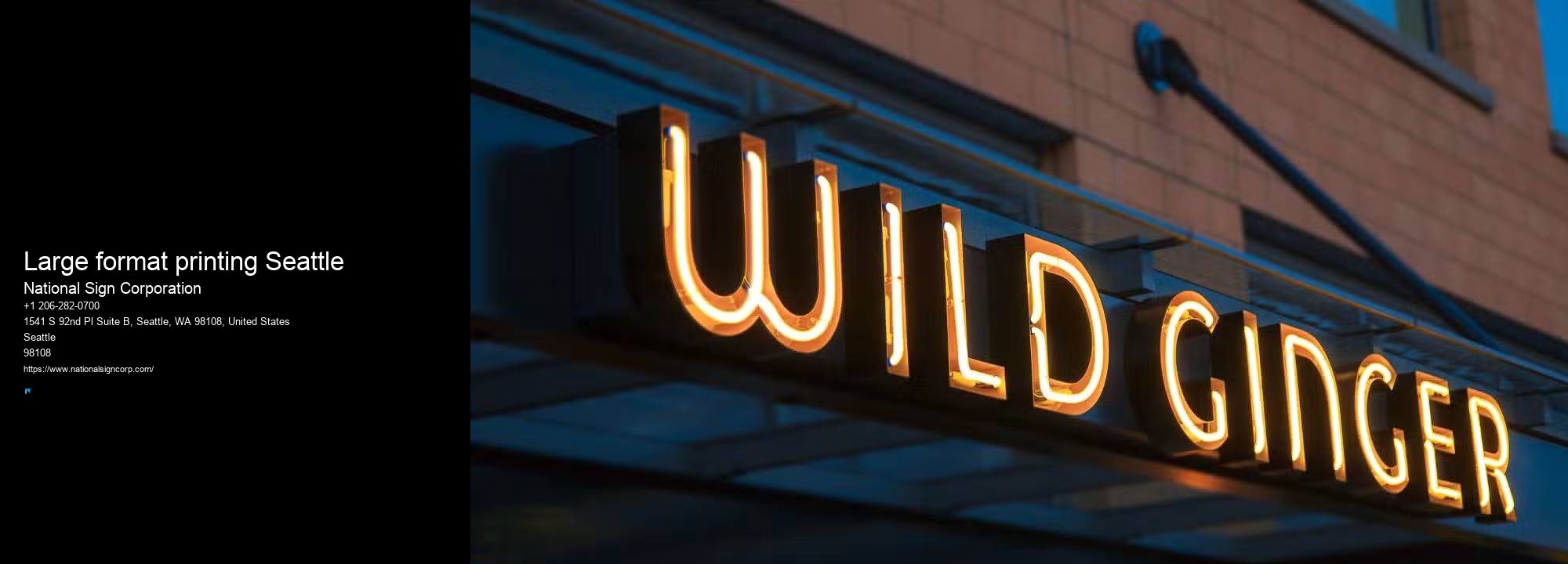 Retail sign installation Large format printing Seattle