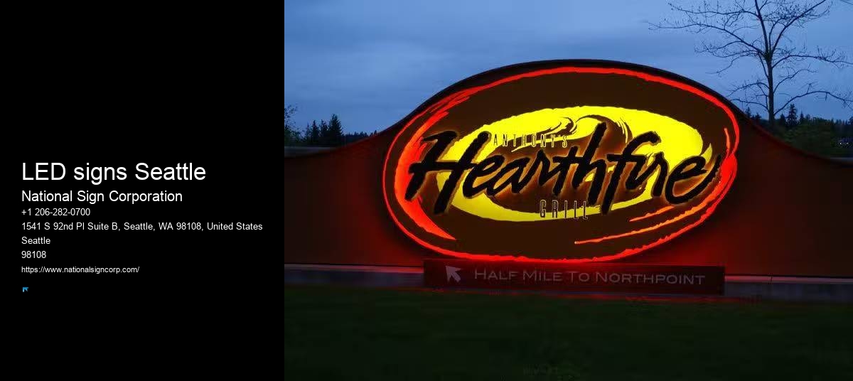 Quick And Reliable Sign Mounting LED signs Seattle