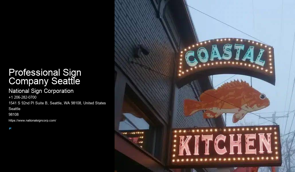 Quality Branding Signs Professional Sign Company Seattle