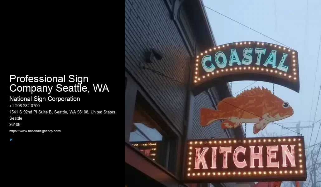 Professional Sign Company Seattle, WA sign solutions
