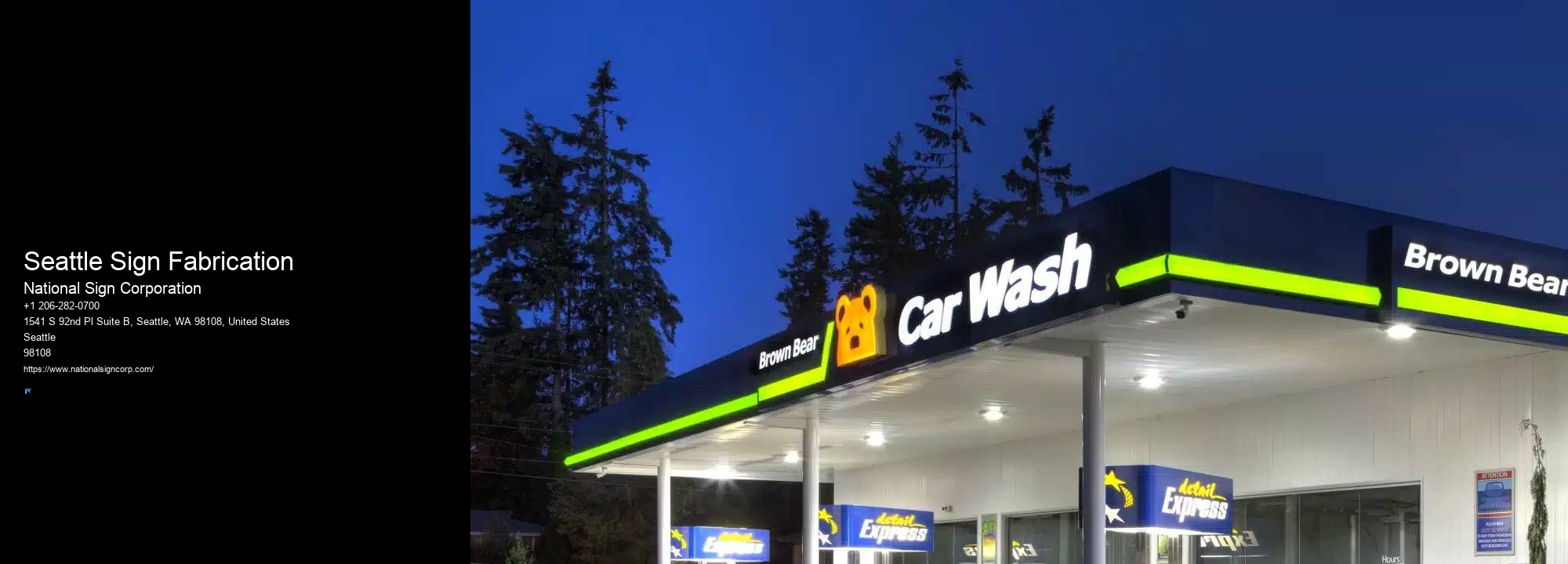 Seattle Sign Fabrication sign installation services