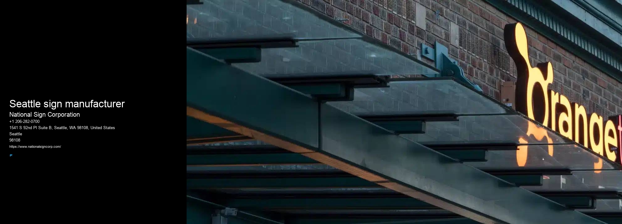 Sign repair and installation Seattle sign manufacturer