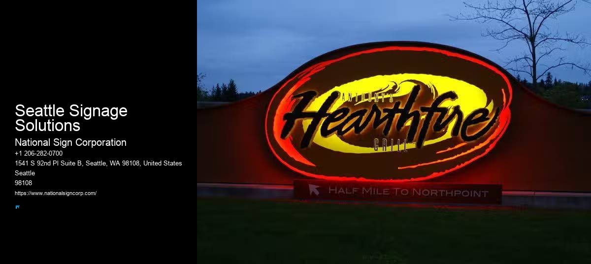 Custom sign installation Seattle Signage Solutions