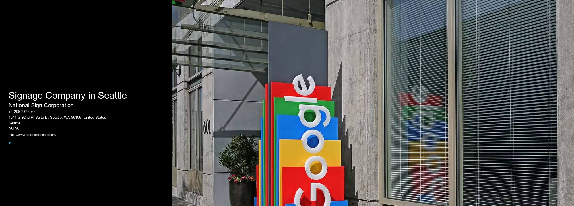 Experienced sign installers Signage Company in Seattle