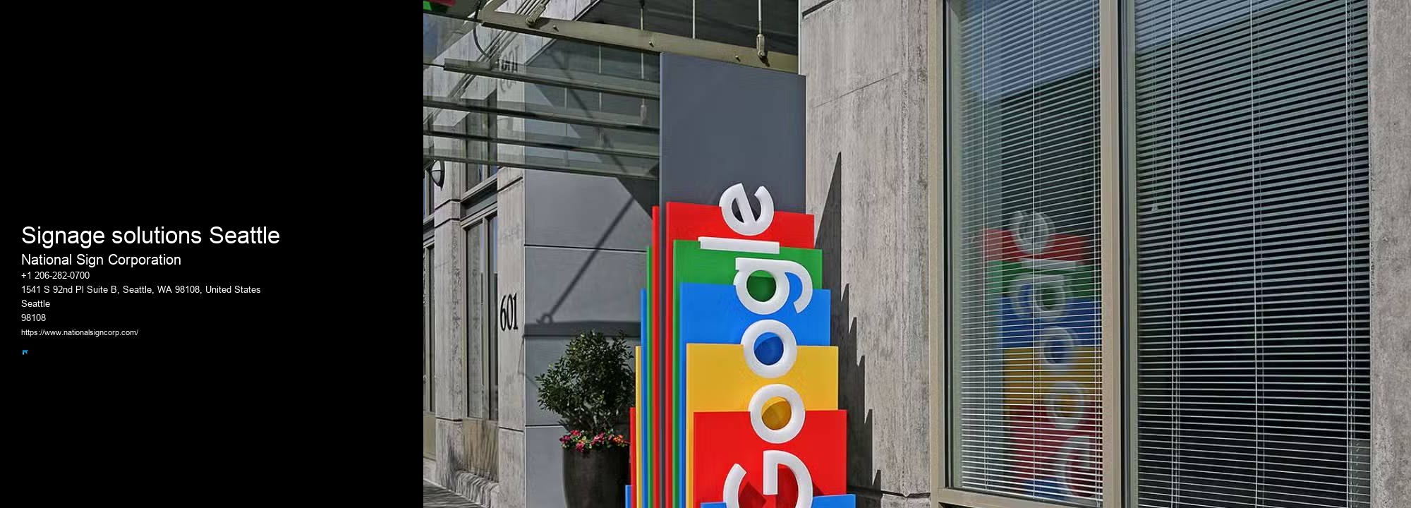 Signage solutions Seattle custom signs