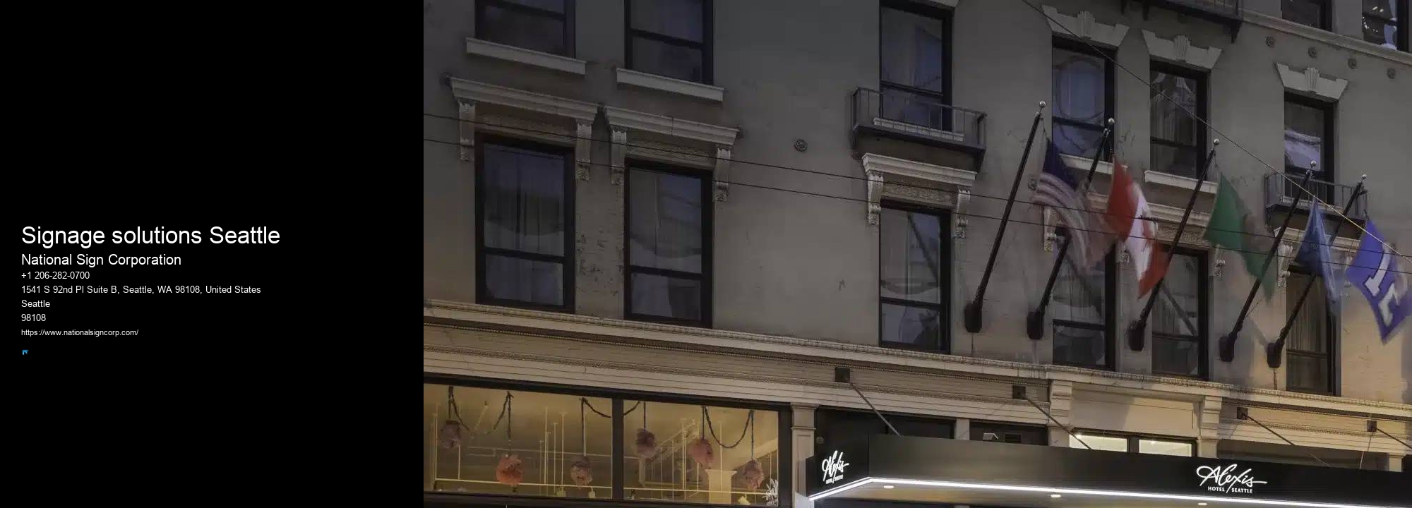 Freestanding Sign Installation Signage solutions Seattle