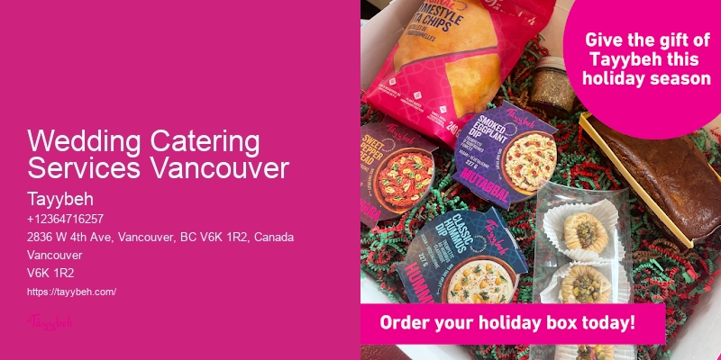 Wedding Catering Services Vancouver