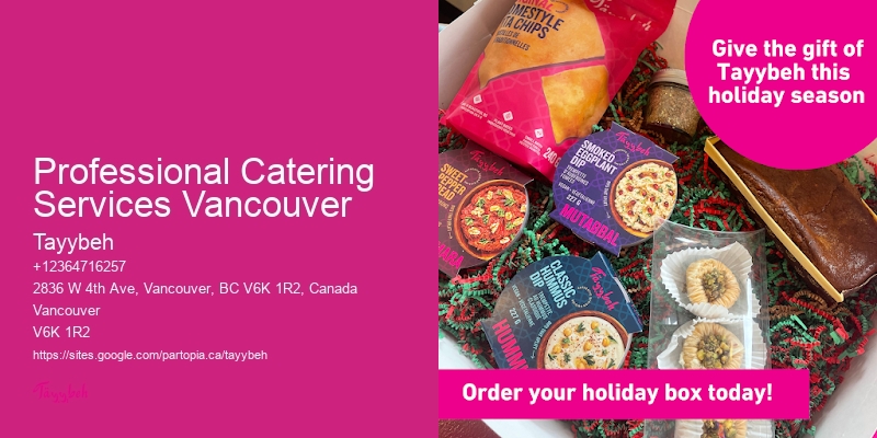 Professional Catering Services Vancouver