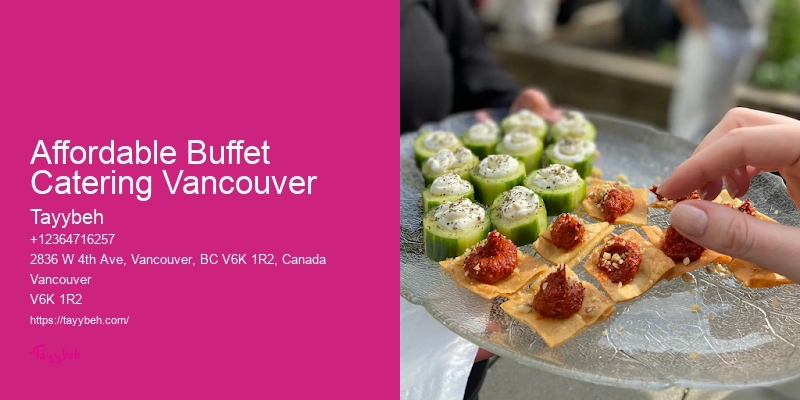 Affordable Buffet Catering Vancouver Wedding Banquet Catering
