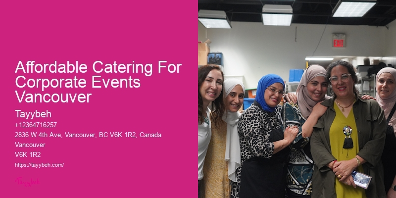 Affordable Catering For Corporate Events Vancouver