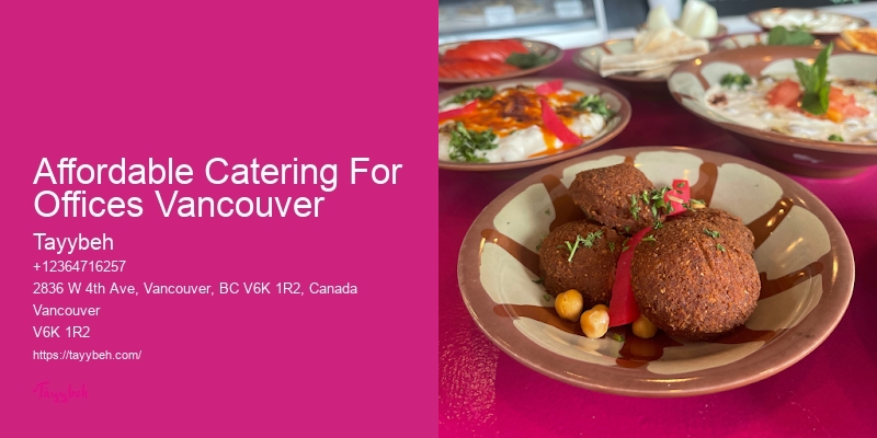 Full-Service Catering In Affordable Catering For Offices Vancouver