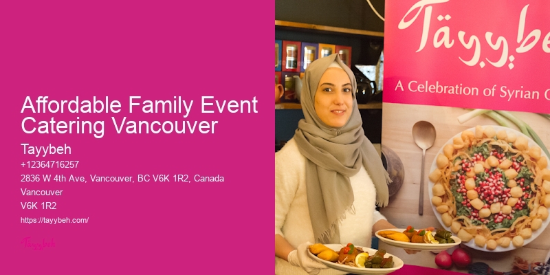 Affordable Family Event Catering Vancouver’S Premier Wedding Food Caterers