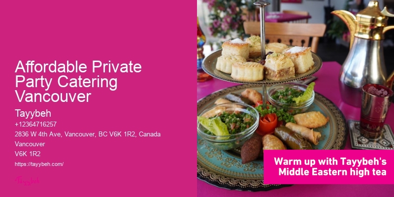 Affordable Private Party Catering Vancouver