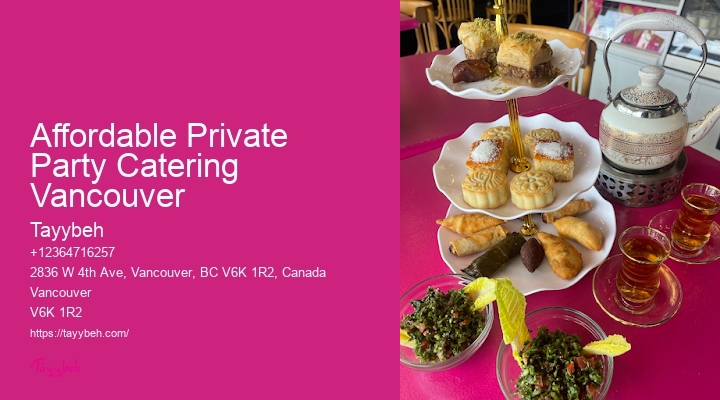 Affordable Private Party Catering Vancouver Private Event Chefs