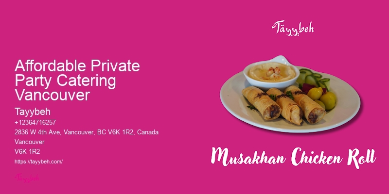 Top Catering Services Affordable Private Party Catering Vancouver