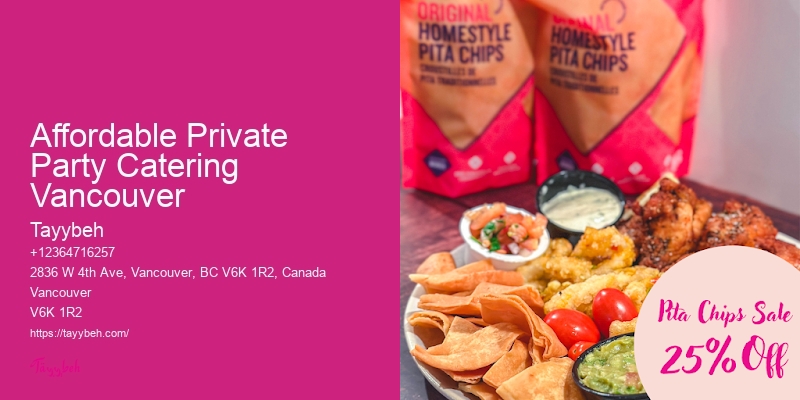 Local Catering For Small Events Affordable Private Party Catering Vancouver