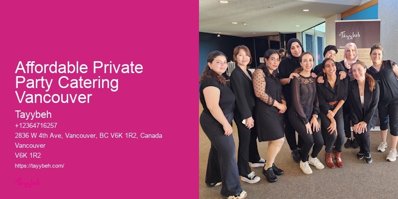 Corporate Event Food Specialists Affordable Private Party Catering Vancouver