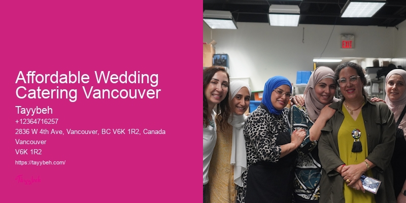 Affordable Wedding Catering Vancouver
