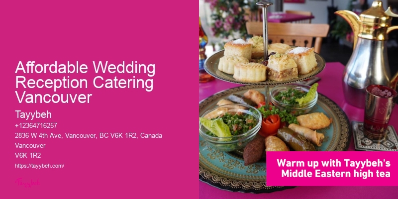 Affordable Wedding Reception Catering Vancouver