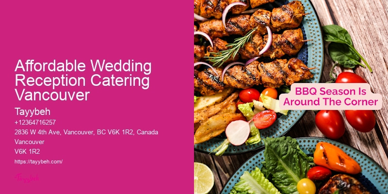 Professional Banquet Services Affordable Wedding Reception Catering Vancouver