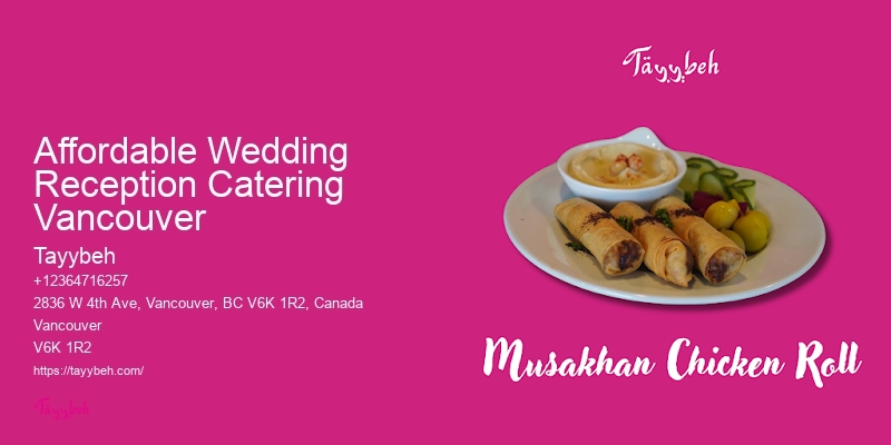 Affordable Wedding Reception Catering Vancouver Wedding Brunch Catering