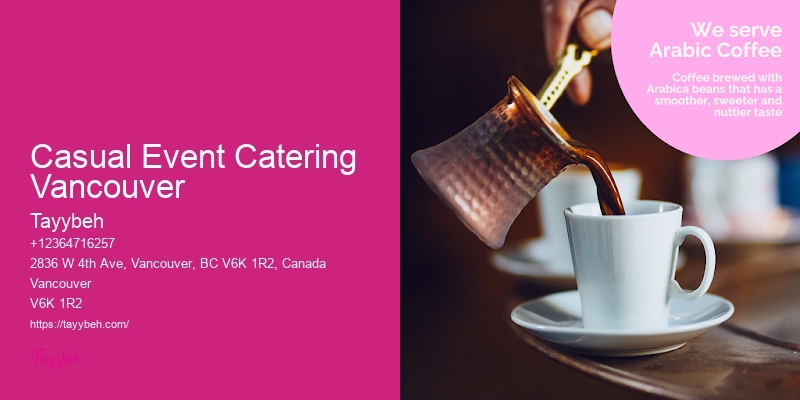 Luxury Corporate Banquet Services Casual Event Catering Vancouver