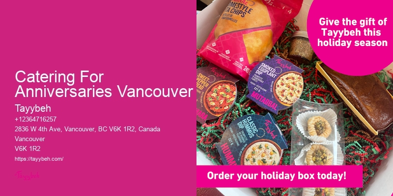 Affordable Gourmet Banquet Services Catering For Anniversaries Vancouver