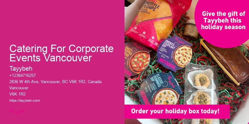Catering For Corporate Events Vancouver